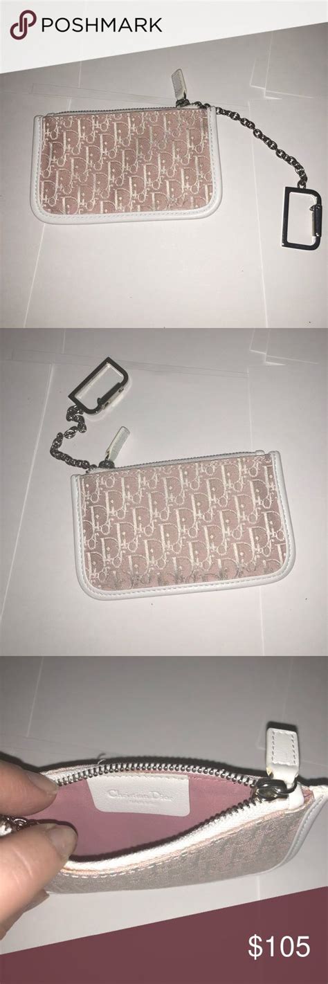 christian dior keychain wallet.